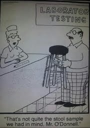 Stool Sample Cartoon